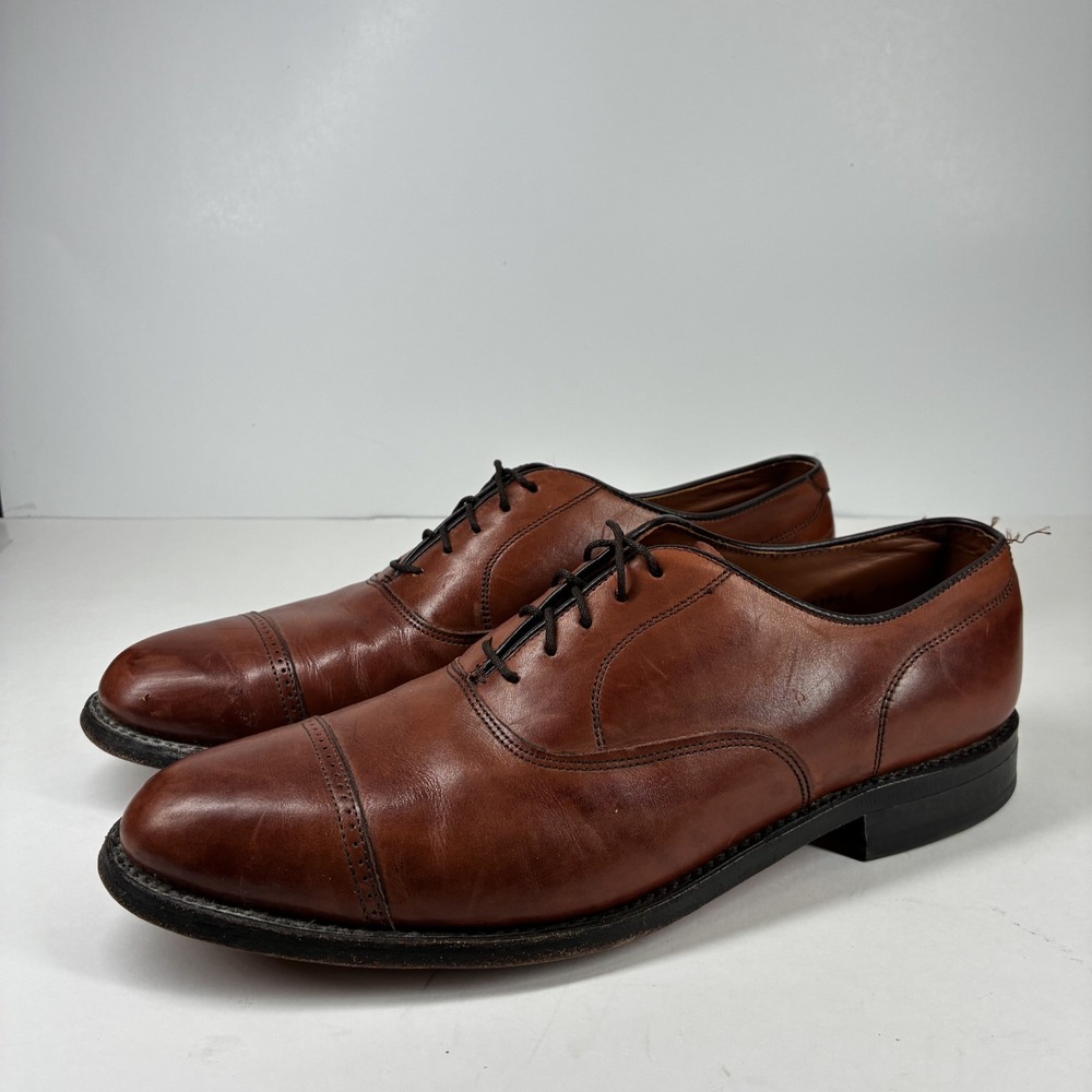 FootJoy Vintage Classics Men's US 10.5B Brown Leather Cap-Toe Oxford Dress Shoes